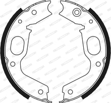 Load image into Gallery viewer, Rear Parking Brake Drum Shoe Set Fits Mitsubishi OE MB618914 Ferodo FSB663