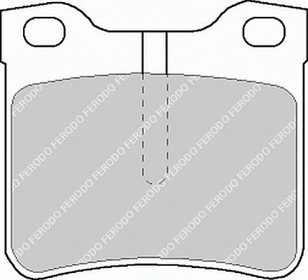 Rear Brake Pad Set Fits Mercedes-Benz OE 24204820 Ferodo FVR1044