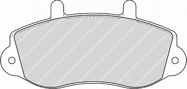 Front Brake Pad Set Fits Opel Renault Vauxhall OE 1605979 Ferodo FVR1292