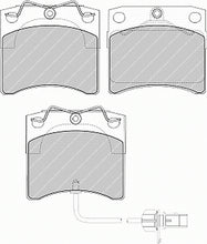 Load image into Gallery viewer, Front Brake Pad Set Fits VW OE 7D0695151C Ferodo FVR1492
