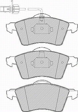 Front Brake Pad Set Fits VW OE 7D0698151D Ferodo FVR1518