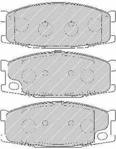 Front Brake Pad Set Fits Mitsubishi OE MC894589 Ferodo FVR1701