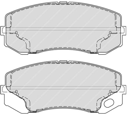 Front Brake Pad Set Fits Mitsubishi OE MK528946 Ferodo FVR4314