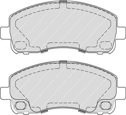 Rear Brake Pad Set Fits OE MK528943 Ferodo FVR4315