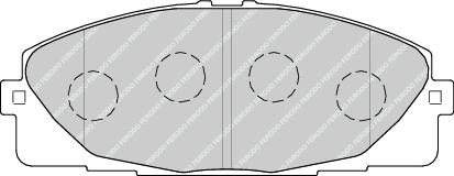 Front Brake Pad Set Fits Nissan Toyota OE 446526420 Ferodo FVR4327