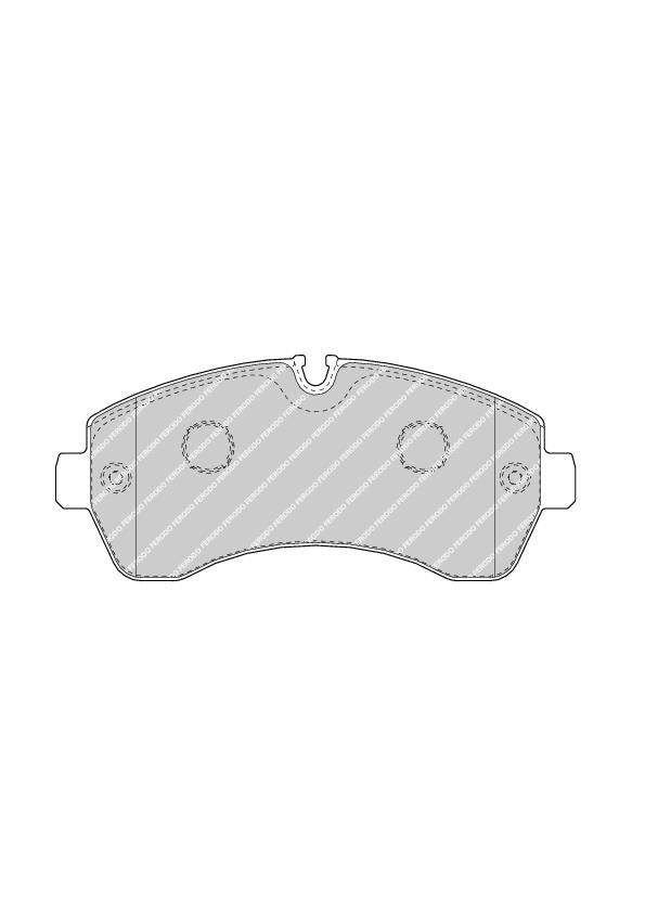 Front Brake Pad Set Fits Mercedes-Benz OE 54205320 Ferodo FVR4470