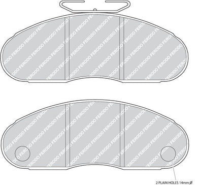 Front Brake Pad Set Fits Renault Trucks OE 5000295329 Ferodo FVR627