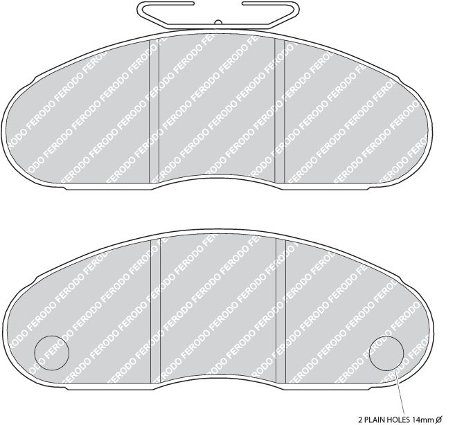 Front Brake Pad Set Fits Renault Trucks OE 5000295329 Ferodo FVR627