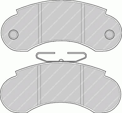 Front Brake Pad Set Fits Mercedes-Benz OE 6014217720 Ferodo FVR752