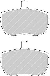 Front Brake Pad Set Fits LDV Ferodo FVR989