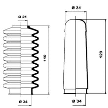 Load image into Gallery viewer, Steering Bellow Set Fits VW Derby Polo Polo Box Polo Classic Polo Moog K150007