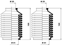 Load image into Gallery viewer, Steering Bellow Set Fits Seat Cordoba Cordoba Vario Ibiza Ii Ibiz Moog K150024