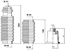 Load image into Gallery viewer, Steering Bellow Set Fits Citroen Xantia Xantia Break Xm Xm Break Moog K150043