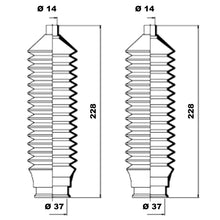 Load image into Gallery viewer, Steering Bellow Set Fits Ford Escort &#39;81 Express Escort &#39;86 Expre Moog K150085