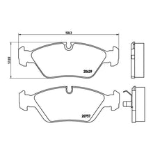 Load image into Gallery viewer, Front Brake Pad Fits Alpina Ferrari Porsche B6 328 GTB GTS 928 Brembo P06008