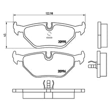 Load image into Gallery viewer, Rear Brake Pad Fits BMW 3 5 Series Z3 Brembo P06011