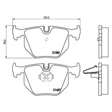 Load image into Gallery viewer, Rear Brake Pad Fits BMW Alpina 3 5 7 Series X3 X5 Z4 Z8 Brembo P06020