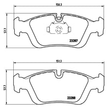 Load image into Gallery viewer, Front Brake Pad Fits Alpina Bentley BMW Z3 Z4 Brembo P06024