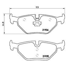 Load image into Gallery viewer, Rear Brake Pad Fits BMW Alpina 3 Series Z1 Z3 Z4 Brembo P06025