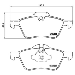 Front Brake Pad Fits Mini R50 R53 R52 Brembo P06030