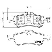 Load image into Gallery viewer, Rear Brake Pad Fits Mini R50 R53 R56 R52 Brembo P06032