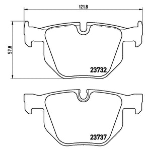 Rear Brake Pad Fits BMW 5 6 Series Brembo P06033