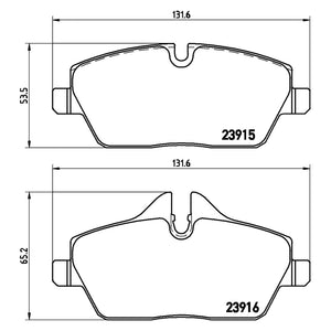 Front Brake Pad Fits Mini BMW 1 2 Series Clubman Brembo P06034