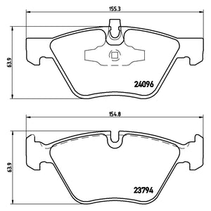 Front Brake Pad Fits BMW 1 3 Series Brembo P06040