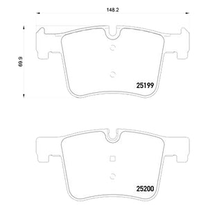Front Brake Pad Fits BMW 1 2 3 4 Series X4 Brembo P06075