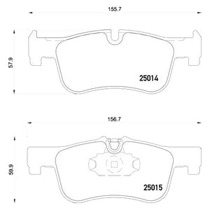 Front Brake Pad Fits BMW 1 2 Series Brembo P06078