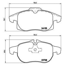 Load image into Gallery viewer, Front Brake Pad Fits Chevrolet Vauxhall Vectra Signum Brembo P10011