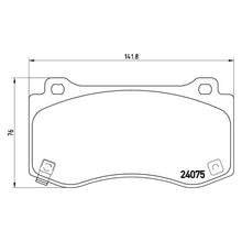 Load image into Gallery viewer, Front Brake Pad Fits Jeep 300C Challenger Charger Grand Cherokee Brembo P11023