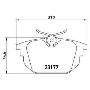 Rear Brake Pad Fits Alfa Romeo Fiat 145 146 155 GTV Spider Brembo P23026
