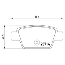 Load image into Gallery viewer, Rear Brake Pad Fits Alfa Romeo Fiat Mito Bravo Stilo Brembo P23080