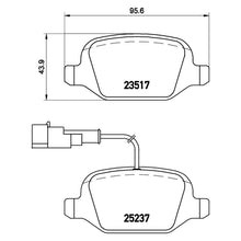 Load image into Gallery viewer, Rear Brake Pad Fits Alfa Romeo Mito Brembo P23131