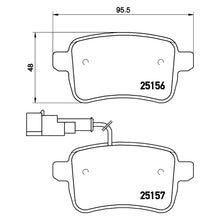 Load image into Gallery viewer, Rear Brake Pad Fits Alfa Romeo Giulietta Brembo P23133