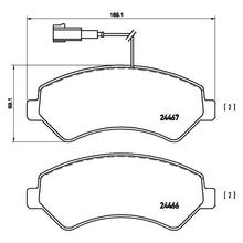 Load image into Gallery viewer, Front Brake Pad Fits Citroen Fiat Peugeot Jumper Ducato Boxer Brembo P23136