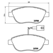 Load image into Gallery viewer, Front Brake Pad Fits Abarth Fiat Opel Vauxhall 500 500C Brembo P23137