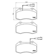 Load image into Gallery viewer, Front Brake Pad Fits Alfa Romeo 500 500C Brembo P23139