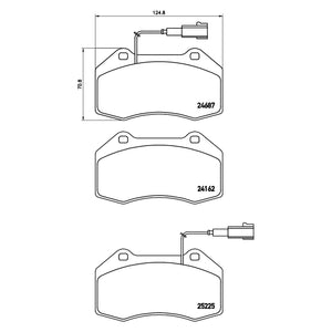 Front Brake Pad Fits Alfa Romeo 500 500C Brembo P23139
