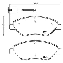 Load image into Gallery viewer, Front Brake Pad Fits Alfa Romeo Fiat Mito Bravo Stilo Brembo P23145