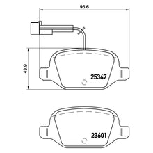 Load image into Gallery viewer, Rear Brake Pad Fits Abarth Fiat 500 500C Brembo P23146