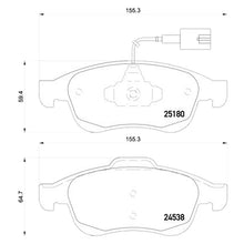 Load image into Gallery viewer, Front Brake Pad Fits Alfa Romeo Giulietta Brembo P23148
