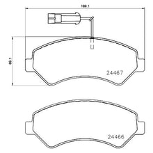 Load image into Gallery viewer, Front Brake Pad Fits Fiat Ducato Brembo P23161