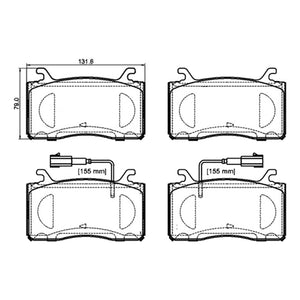 Giulia Front Brake Pad Fits Alfa Romeo Stelvio Brembo P23185