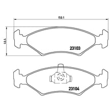 Load image into Gallery viewer, Front Brake Pad Fits Ford Mazda Escort Fiesta Sierra 121 Brembo P24043