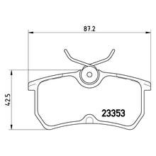 Load image into Gallery viewer, Rear Brake Pad Fits Ford Fiesta Focus Brembo P24047