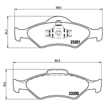 Load image into Gallery viewer, Front Brake Pad Fits Ford Mazda Ka Fiesta Brembo P24054