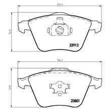 Load image into Gallery viewer, Front Brake Pad Fits Ford Mazda Volvo Focus S40 C30 C70 V40 V50 Brembo P24057