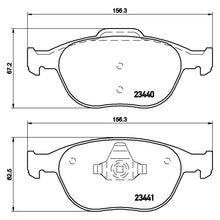 Load image into Gallery viewer, Front Brake Pad Fits Ford Focus Tourneo Connect Transit Brembo P24058